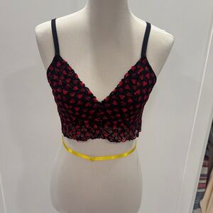Victoria’s Secret Black and Red Lace Bralette